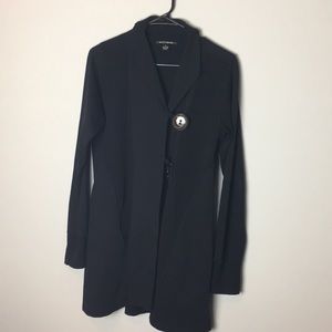 Lucky Brand Knit Wear Black Jacket big buttons